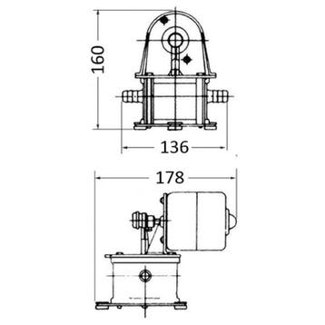 Osculati Geiser Zelfaanzuigende Diafragma Bilgepomp 12 Volt, Ophalen of Verzenden, Nieuw