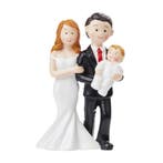 Taarttopper Bruidspaar met Baby Polystone 8cm, Hobby en Vrije tijd, Verzenden, Nieuw