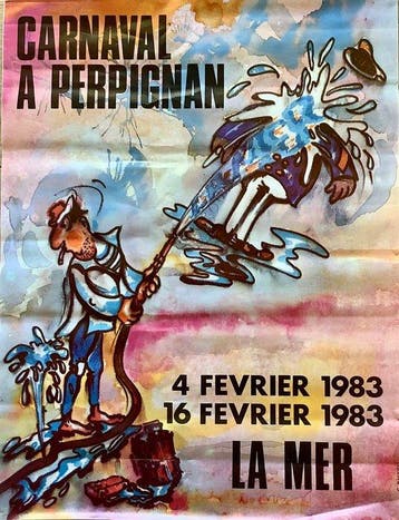 G.Magenti - Carnaval de Perpignan - La Mer - Jaren 1980
