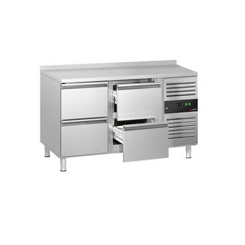 GGM Gastro | Koelwerkbank ECO - 1360x700mm - 205 liter - met, Verzenden, Nieuw in verpakking, RVS Meubilair