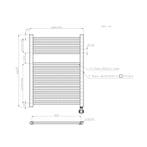 Elektrische Badkamer radiator Best-Design Mat Zwart, Ophalen of Verzenden, Nieuw