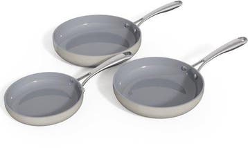 Safecourt Kitchen 3-delige Keramische koekenpan Pannenset, Huis en Inrichting, Keuken | Potten en Pannen, Verzenden, Nieuw