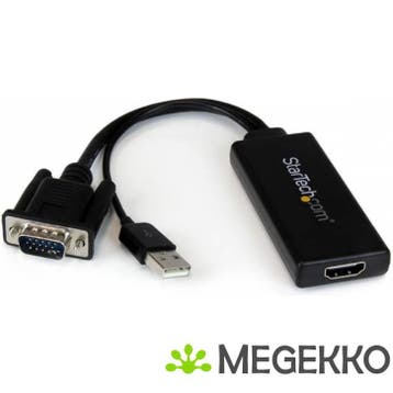 StarTech.com VGA-naar-HDMI-adapter met USB-audio & -voeding, Verzenden, Nieuw