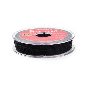 1 rol waxkoord katoen 0,5 mm – 20 meter – zwart, Ophalen of Verzenden, Nieuw, Kraal