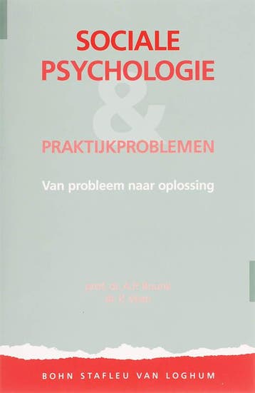 Sociale psychologie en praktijkproblemen - A.P. Buunk, Verzenden, Gelezen, A.P. Buunk