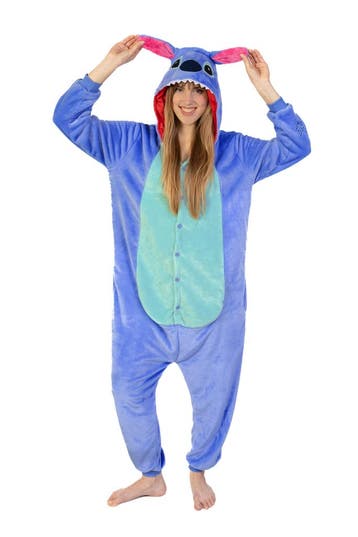 Onesie Lilo Stitch Pak Kostuum Blauw XS-S Stitchpak Jumpsuit, Kleding | Dames, Carnavalskleding en Feestkleding, Carnaval, Nieuw