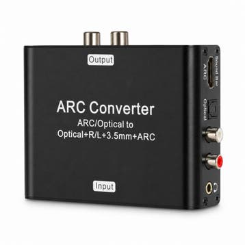 DrPhone ARC19 HDMI ARC Audio Converter – Optisch, RCA en 3,5, Audio, Tv en Foto, Audiokabels en Televisiekabels, Verzenden, Nieuw