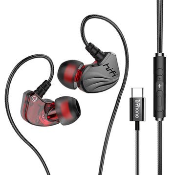 DrPhone Hi15 USB C In-Ear Oordoppen met ingebouwde DAC - BAS, Verzenden, Nieuw