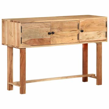 vidaXL Dressoir 115x35x75 cm massief acaciahout, Verzenden, Nieuw, Overige houtsoorten, Minder dan 50 cm