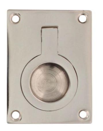 Intersteel Luikring recht 50mm x 39mm nikkel, Verzenden, Nieuw