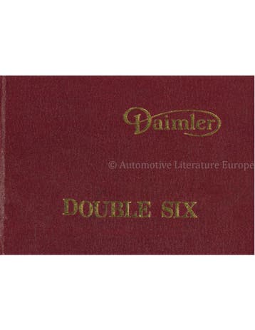 1980 DAIMLER DOUBLE SIX HARDCOVER INSTRUCTIEBOEKJE ENGELS