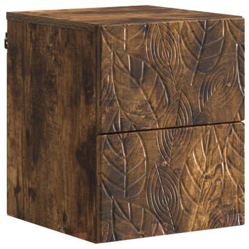 vidaXL Wandbeugel Bedkast Gerookt eiken 34,5 x 33 x 40 cm, Minder dan 45 cm, Verzenden, Nieuw, Minder dan 55 cm
