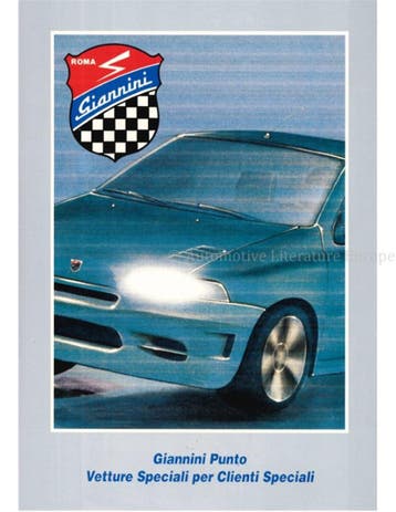 1993 GIANNINI PUNTO BROCHURE ITALIAN, Nieuw, Author