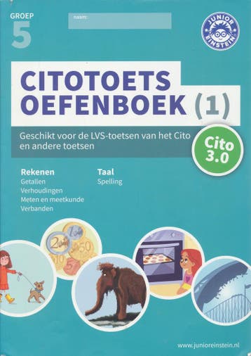 Junior Einstein Citotoets Oefenboek deel 1 groep 5 (per stuk, Boeken, Verzenden, Nieuw
