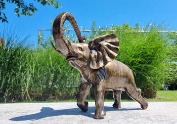 Beeldje - Elephant - Brons, Antiek en Kunst