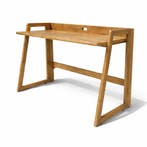 Japandi Bureau Fleur mango walnut - black en naturel, Verzenden, Nieuw