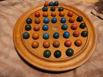 Bordspel - Solitaire français - Hout