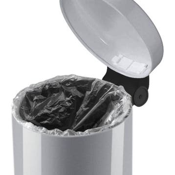 Hailo Solid S pedaalemmer 4l - zilver, Huis en Inrichting, Woonaccessoires | Prullenbakken, Verzenden, Nieuw