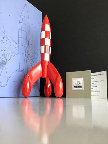 Tintin - Statuette Originale Moulinsart 46949 - La fusée (30, Nieuw