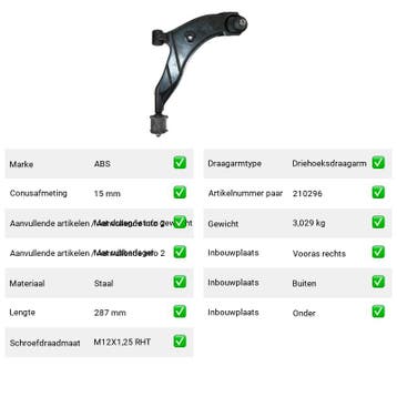 Draagarm Hyundai Excel 1.3 (X-3) Van 1994-10 tot 2000-01 - A, Verzenden, Nieuw, Hyundai