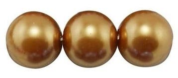 10 x prachtige glasparel kleur: Peru Gold 14mm (Glasparels), Ophalen of Verzenden, Nieuw, Kraal
