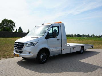 Zakelijke Lease |  Mercedes-Benz Sprinter Oprijwagen 516 2.2, Automaat, Stof, Gebruikt, Mercedes-Benz