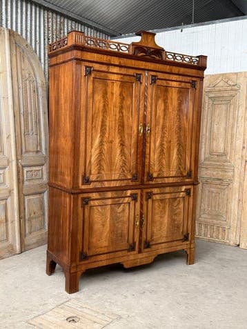 Kabinet - Prentenkabinet, Linnenkast, hekjeskabinet,, Antiek en Kunst