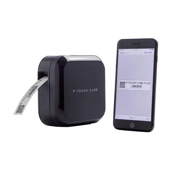 Brother PT-P710BT CUBE Plus beletteringsysteem zwart, Computers en Software, Labelprinters, Tape-label, Nieuw, Verzenden