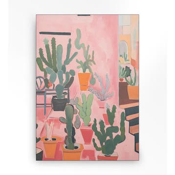*WOONWINKEL* Urban Cotton Cactus Party Wandkleed In Frame M, Verzenden, Nieuw