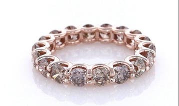 Zonder minimumprijs - Ring - 14 karaat Roségoud - 3.20ct., Nieuw