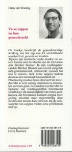Verse sappen en hun geneeskracht / Ankertjes / 189, Verzenden, Zo goed als nieuw, H. van Waning