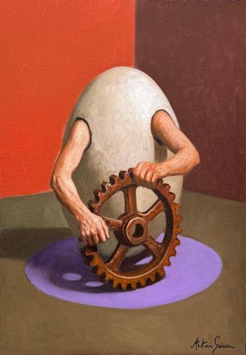 Antonio Sciacca (1957) - Senza Titolo, Antiek en Kunst