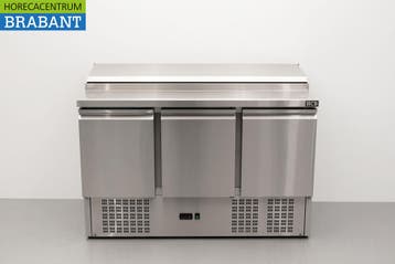 HCB RVS Saladette Saladiere Koelwerkbank 136,5 cm 230V, Ophalen of Verzenden, Nieuw in verpakking
