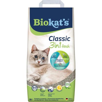 Biokats Classic Fresh 3in1 - 18 L (Kattenbakvulling), Verzenden, Nieuw