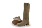Manfield Laarzen in maat 38 Beige, Kleding | Dames, Schoenen, Hoge laarzen, Verzenden, Beige, Zo goed als nieuw