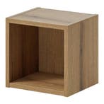 Wandrek Newport voor badkamer 25x27x21 cm eikenkleurig [en.c, Huis en Inrichting, Verzenden, Nieuw