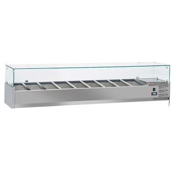 Diverso By Diamond Opzetkoelvitrine | 9x 1/3 GN | 2000x395x4, Ophalen of Verzenden, Nieuw