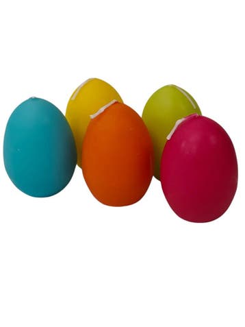 Eikaars Eierkaarsen Saffraanoranje 65x45 mm per stuk, Ophalen of Verzenden, Nieuw