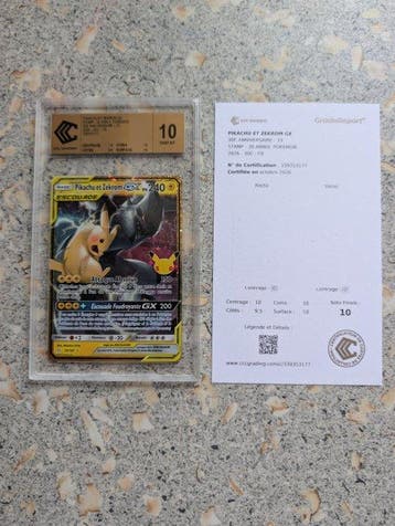 Pokémon - 1 Graded card - Pikachu, Zekrom 33/181 Foil, Full, Nieuw