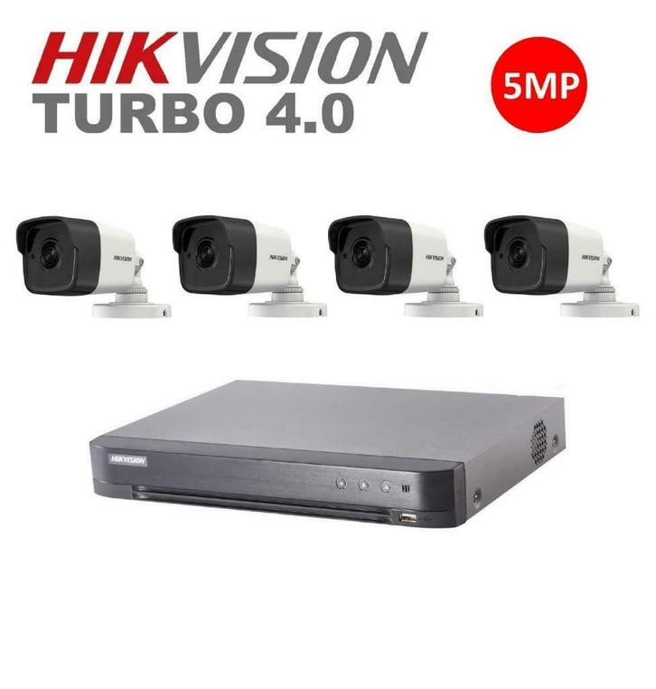 Hikvision Compleet Systeem 5 Megapixel Dome + 1TB, Audio, Tv en Foto, Videobewaking, Nieuw, Ophalen of Verzenden
