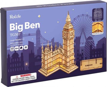 Robotime Big Ben Bouwpakket DIY Miniatuur Knutselen, Verzenden, Nieuw