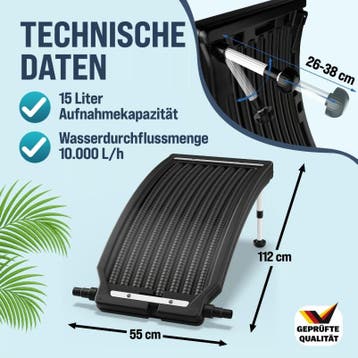 Zonnepaneel 110x69x14cm Zwembadverwarming , Set van 3, Verzenden, Nieuw
