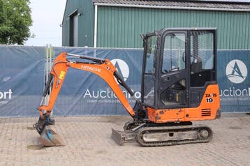 Veiling: Minigraver Hitachi ZAXIS ZX19-5A Diesel 10.6kW 2017, Ophalen, Graafmachine