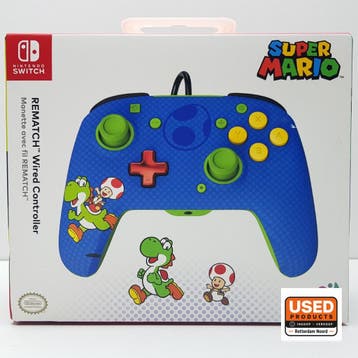 PDP Rematch Wired Controller for Nintendo Switch (Toad & Yos, Verzenden, Gebruikt