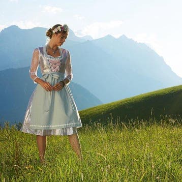 2dekans | Dressforfun Midi-Dirndl Oberammergau model 2 L -, Ophalen of Verzenden, Zo goed als nieuw