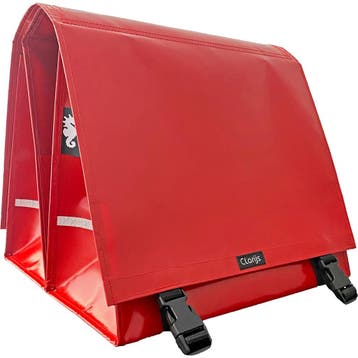 Clarijs Dubbele Fietstas XL PVC 46L rood, Verzenden, Nieuw