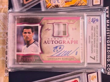 2020 Leaf In the Game Used Cristiano Ronaldo (2/4) Pink, Nieuw