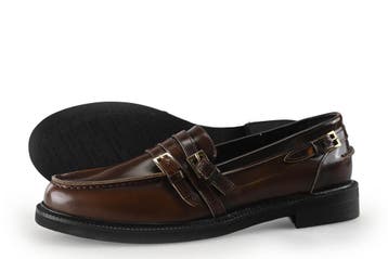 Stefano Lauran Loafers in maat 38 Bruin, Kleding | Dames, Schoenen, Bruin, Verzenden, Overige typen, Zo goed als nieuw
