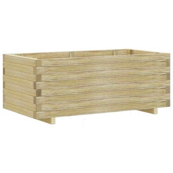 vidaXL Plantenbak verhoogd rechthoekig 100x50x40 cm hout, 100 cm of meer, Verzenden, Nieuw, Hout
