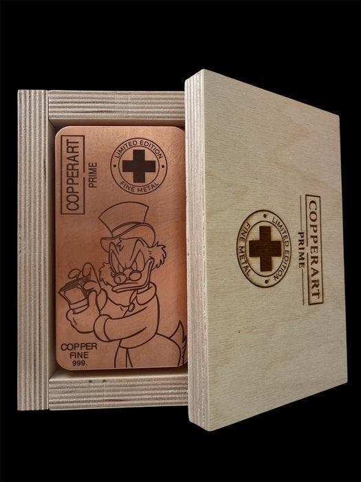 1 kilogram - Koper .999 - Mr.CopperArte - Met certificaat, Postzegels en Munten, Edelmetalen en Baren